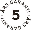 5 års garanti för funktion, glas och röta